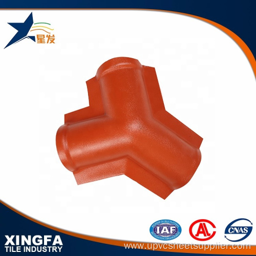 Plastic Ridge Tee Tile For Roofing Cover Waterproof